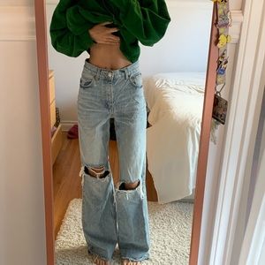 Zara wide leg jeans.